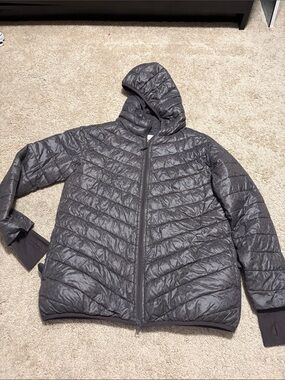 Aerie Offline Cheetah Print Puffer Hooded Jacket
Small